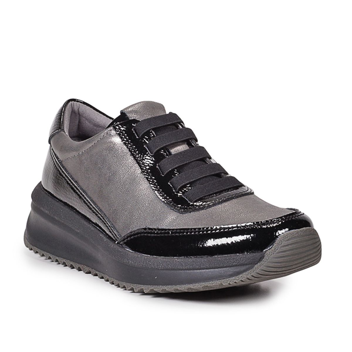 DEGAS - Zapatilla Cuero Aniella Negro DEGAS