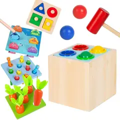 TOP TOYS - Juego De Encaje- Pesca-pegatopo 5 En 1 Madera Niños