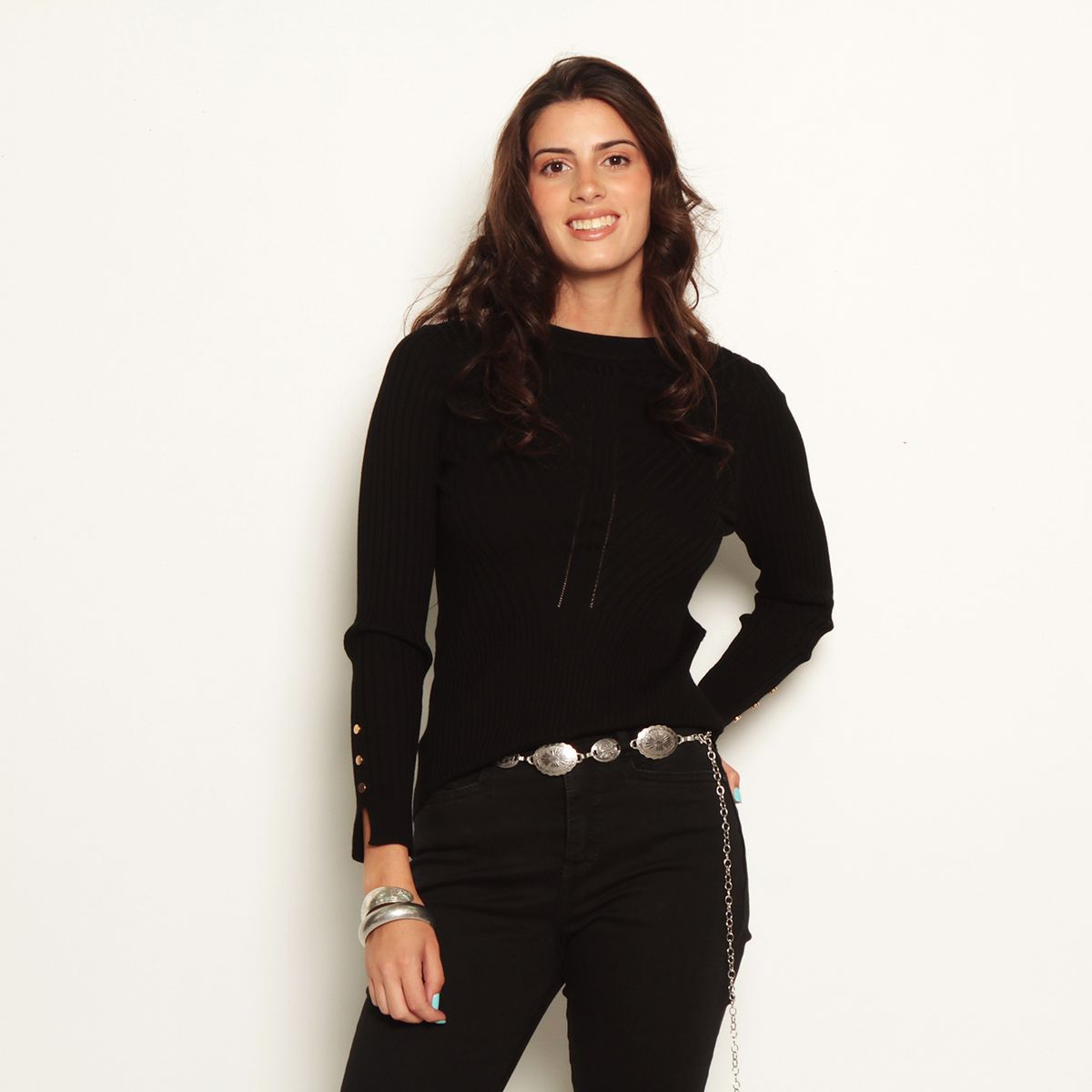 WADOS - SWEATER MANGA LARGA ESCOTE REDONDO