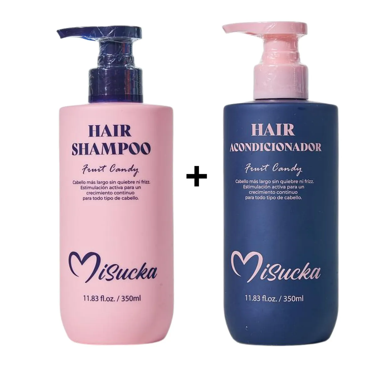 GENERICO - Pack de Shampoo y Acondicionador Misucka Fruit Candy - 350 ML