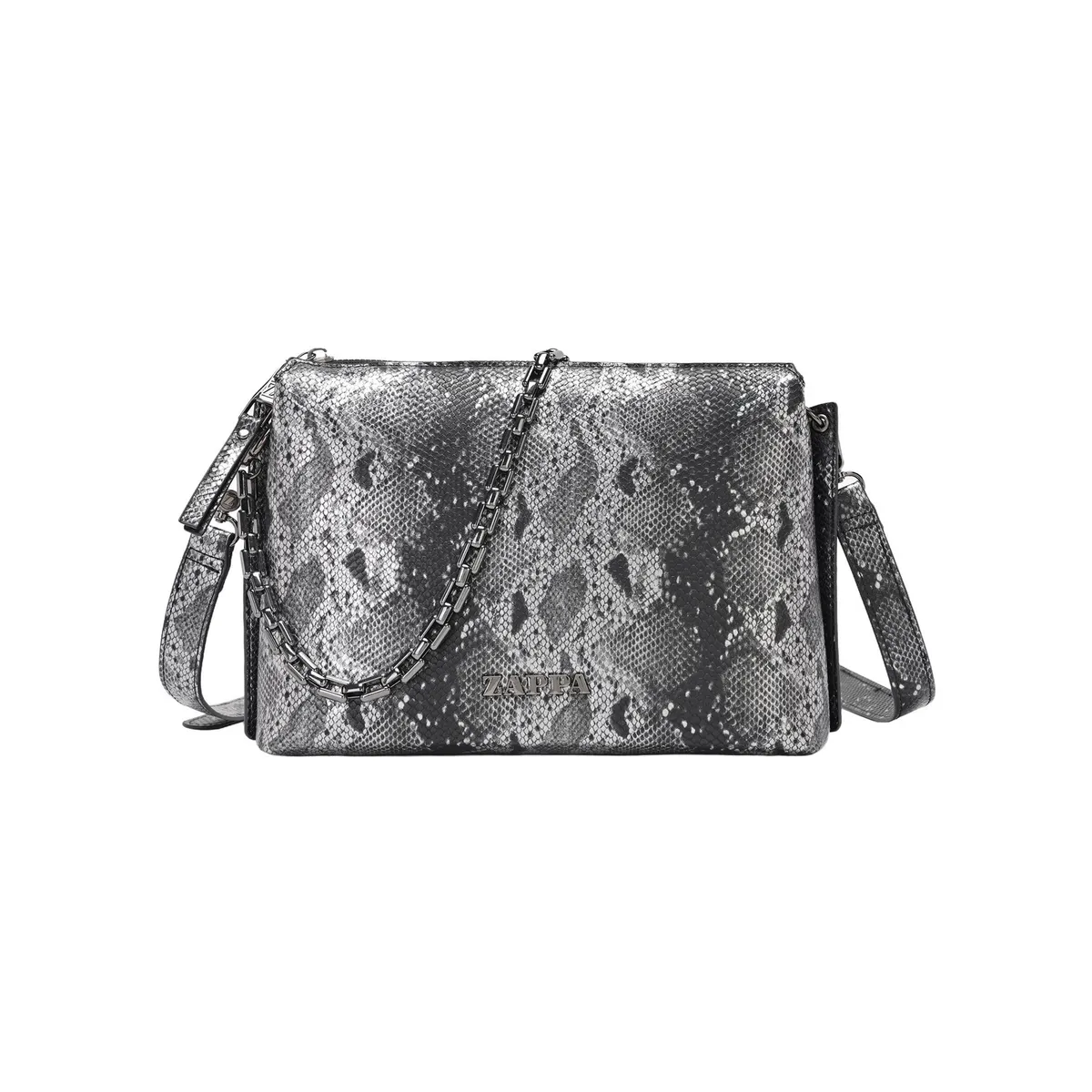 ZAPPA - Cartera Bandolera Animal Print Gris Zappa