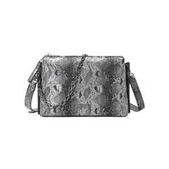 ZAPPA - Cartera Bandolera Animal Print Gris