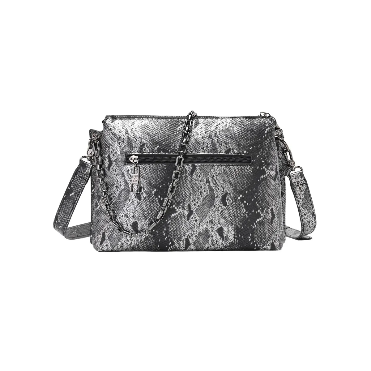 ZAPPA - Cartera Bandolera Animal Print Gris Zappa