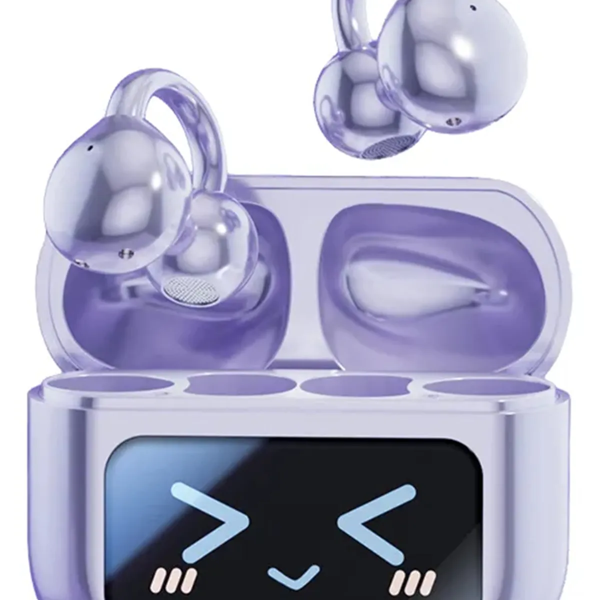 GENERICO - Audífonos Bluetooth Tipo Arete + Accesorio Mariposa