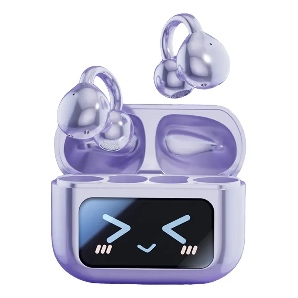 GENERICO - Audífonos Bluetooth Tipo Arete + Accesorio Mariposa