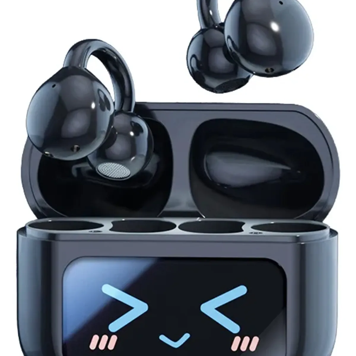 GENERICO - Audífonos Bluetooth Tipo Arete + Accesorio Mariposa