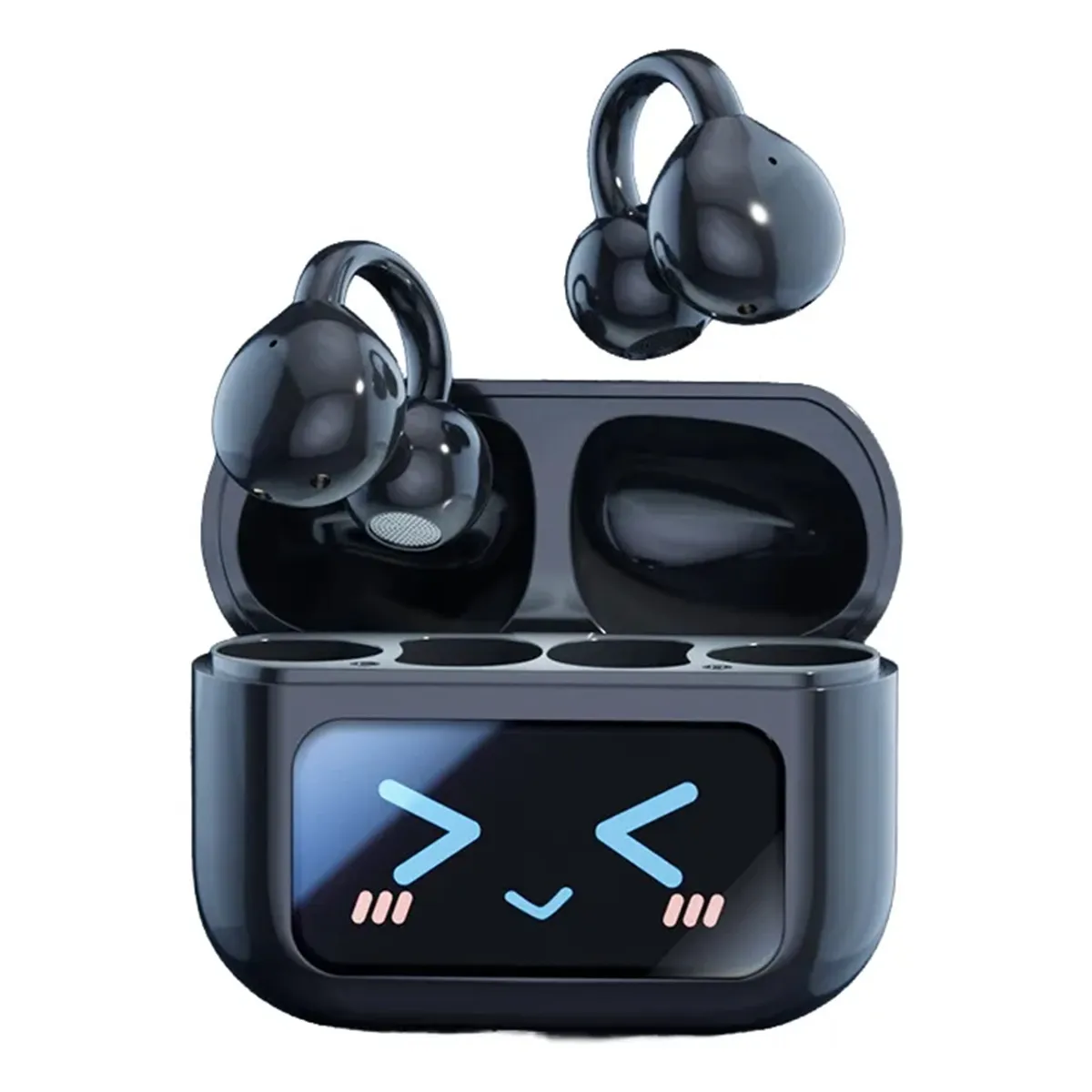 GENERICO - Audífonos Bluetooth Tipo Arete + Accesorio Mariposa