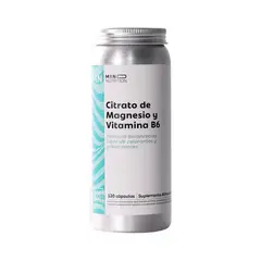 GENERICO - Citrato De Magnesio y Vitamina B6 120 Capsulas Mind Nutrition