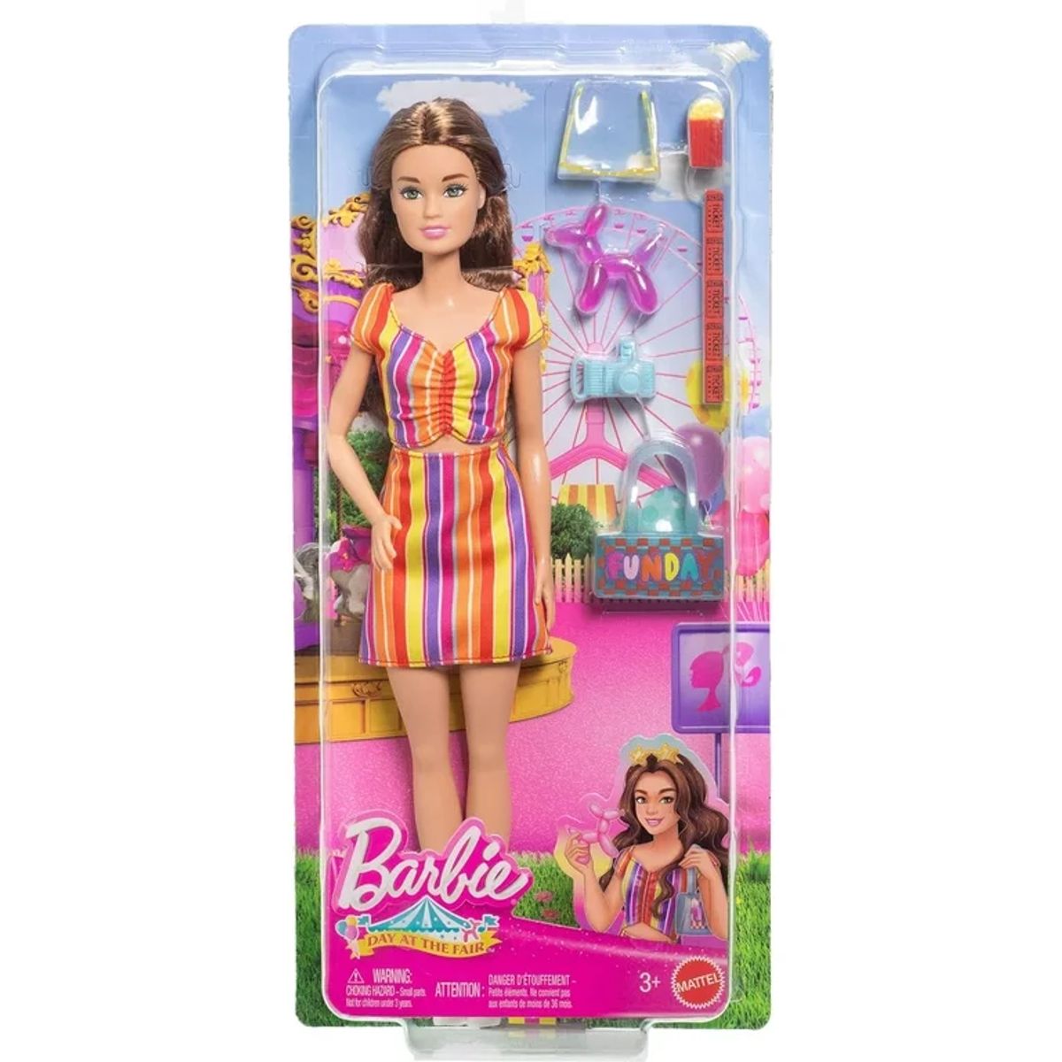 MATTEL - Barbie Muñeca Con Accesorios Carnaval