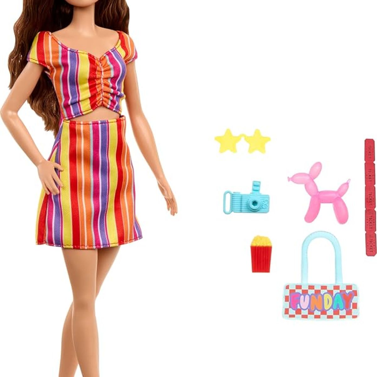 MATTEL - Barbie Muñeca Con Accesorios Carnaval