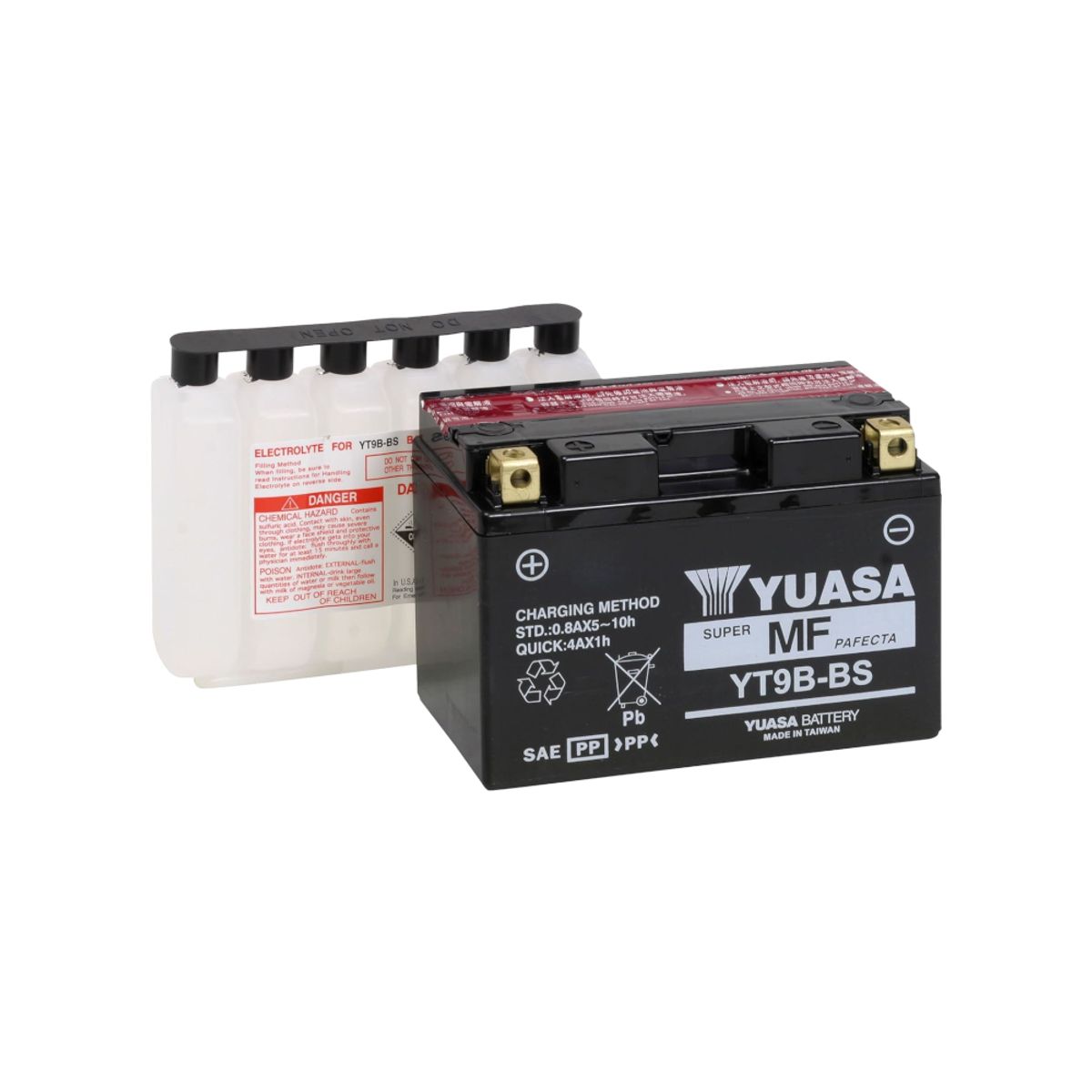 YUASA - Bateria para Moto YT9B-BS 8 Ah 115 CCA