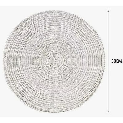 Imagen 2 del producto Set De 6 Individuales Redondos Trenzados 38cm