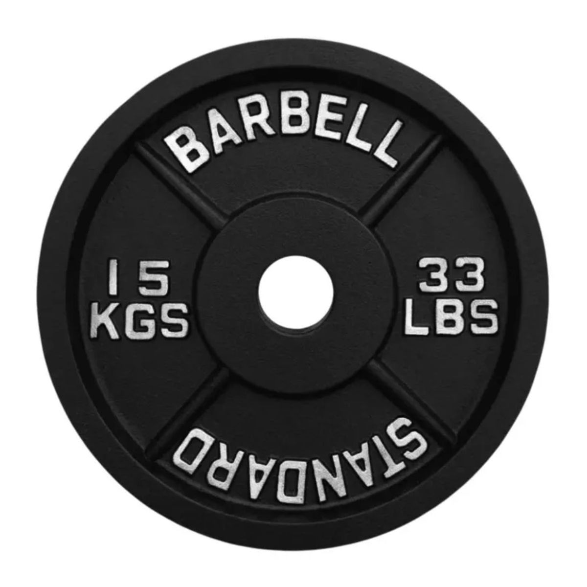 SCORE FIT - Disco IRON BLACK 15 Kg / 33 Lbs