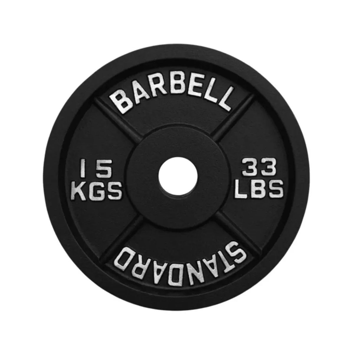 SCORE FIT - Disco IRON BLACK 15 Kg / 33 Lbs