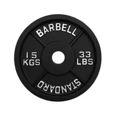 SCORE FIT - Disco IRON BLACK 15 Kg / 33 Lbs