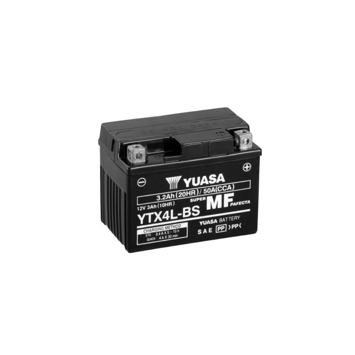 YUASA - Bateria para Moto YTX4L-BS 3Ah 50CCA