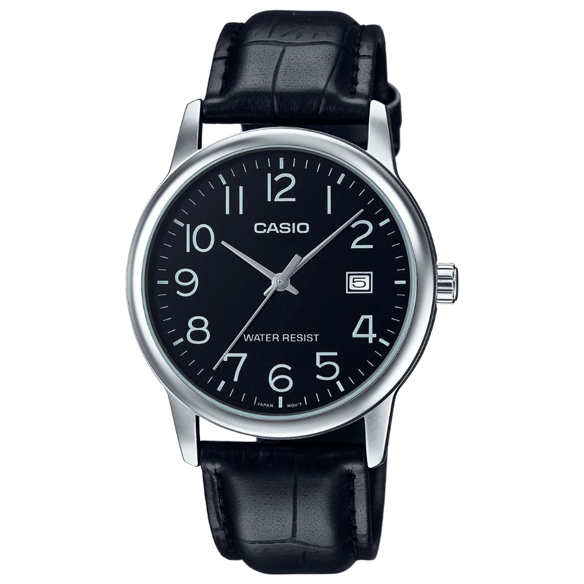 CASIO - RELOJ CASIO MTP-V002L-1BUDF CLASICO PLATEADO NEGRO HOMBRE