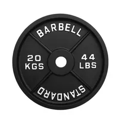 SCORE FIT - Disco IRON BLACK 20 Kg / 44 Lbs