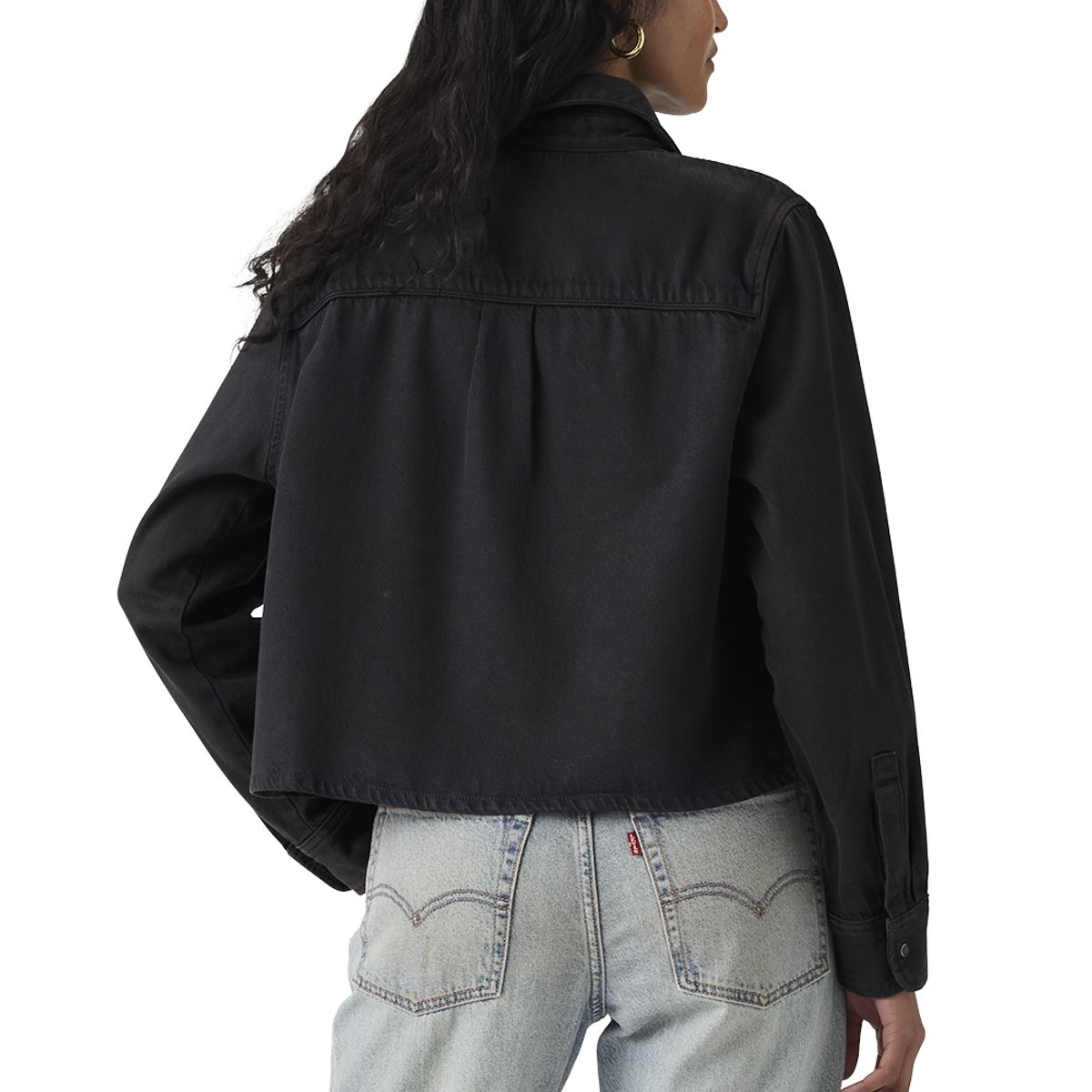 LEVIS - Blusa Mujer Logan Tencel Shacket Negro Levis