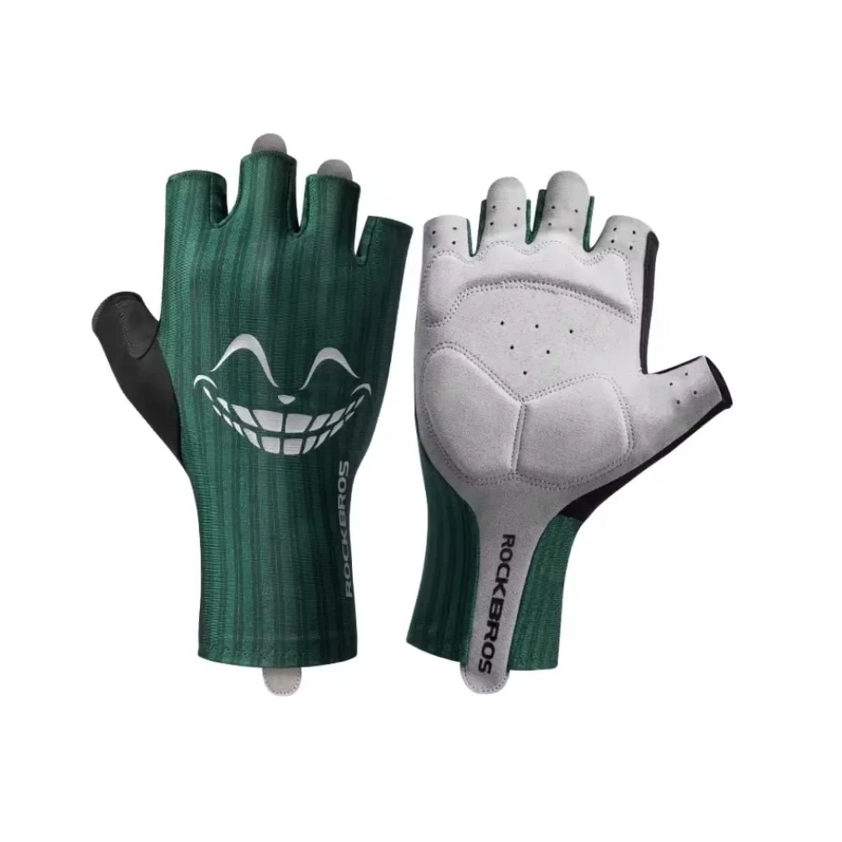ROCKBROS - Guantes Medio Dedo Cortos Para Ciclismo Rockbros Mtb Smile