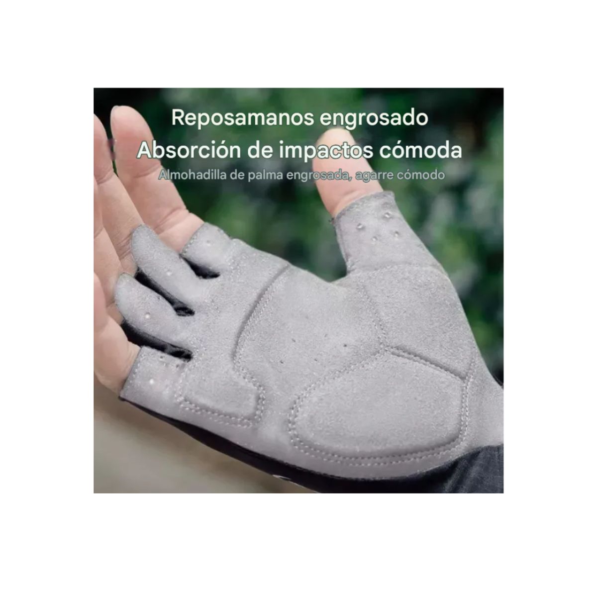 ROCKBROS - Guantes Medio Dedo Cortos Para Ciclismo Rockbros Mtb Smile