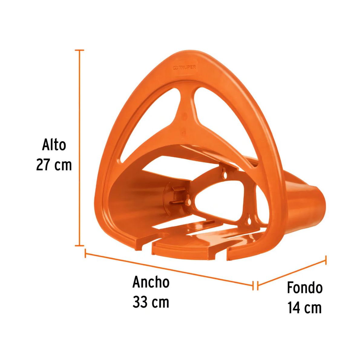 TRUPER - Soporte Porta Manguera Plastico Naranja Truper