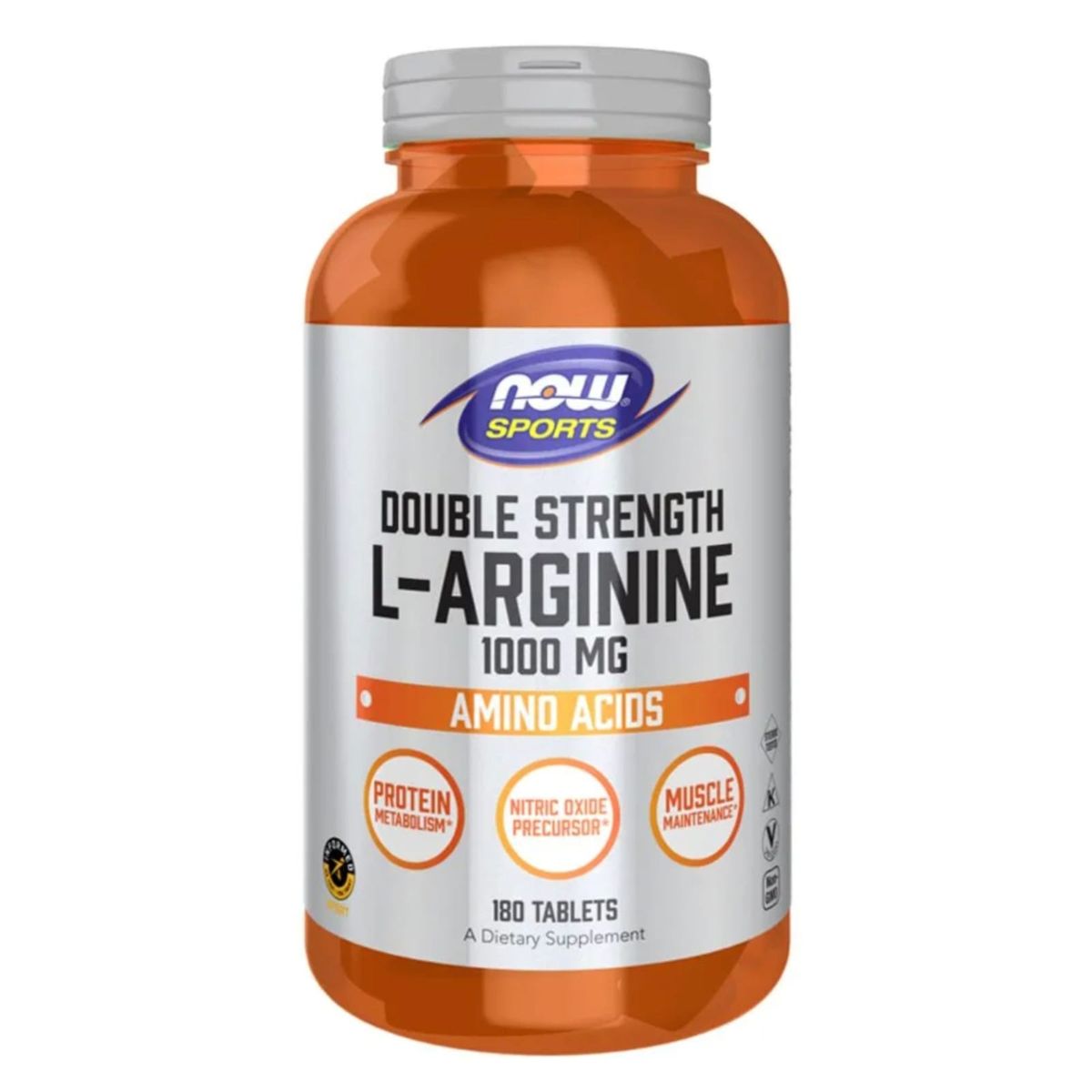 NOW - L-Arginine 1000mg 180 tabletas - Now Foods
