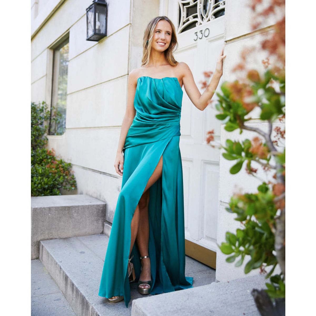 MI PLACARD - Vestido Largo de Fiesta Rafaella Verde