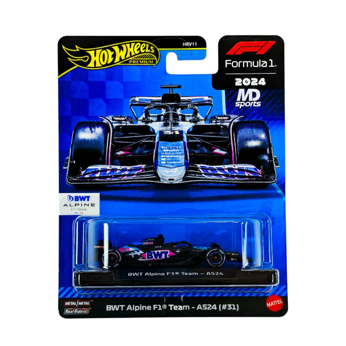 HOT WHEELS - Auto Formula 1 Alpine A524 2024 #31 Esteban Ocon HotWheels Premium 1:64