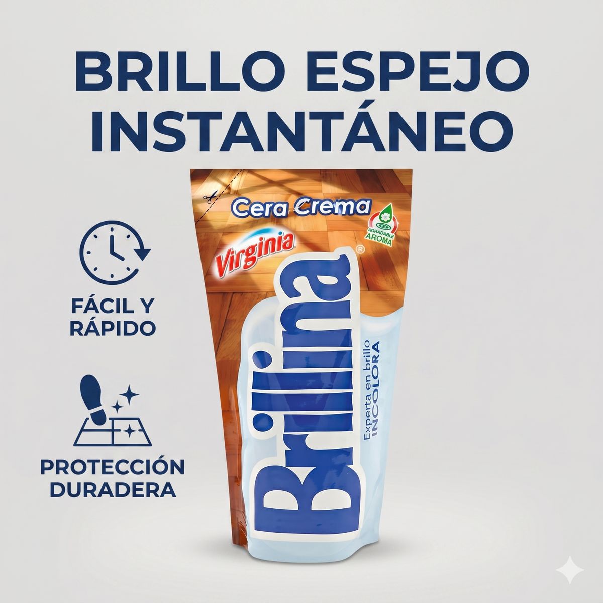 GENERICO - Cera Piso Incolora Brillina 340cc