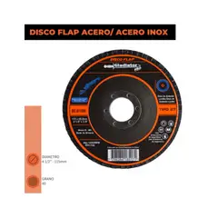 GLADIATOR - DISCO FLAP 4 1/2" ACERO/ACERO INOX GR60 DFZ 811560