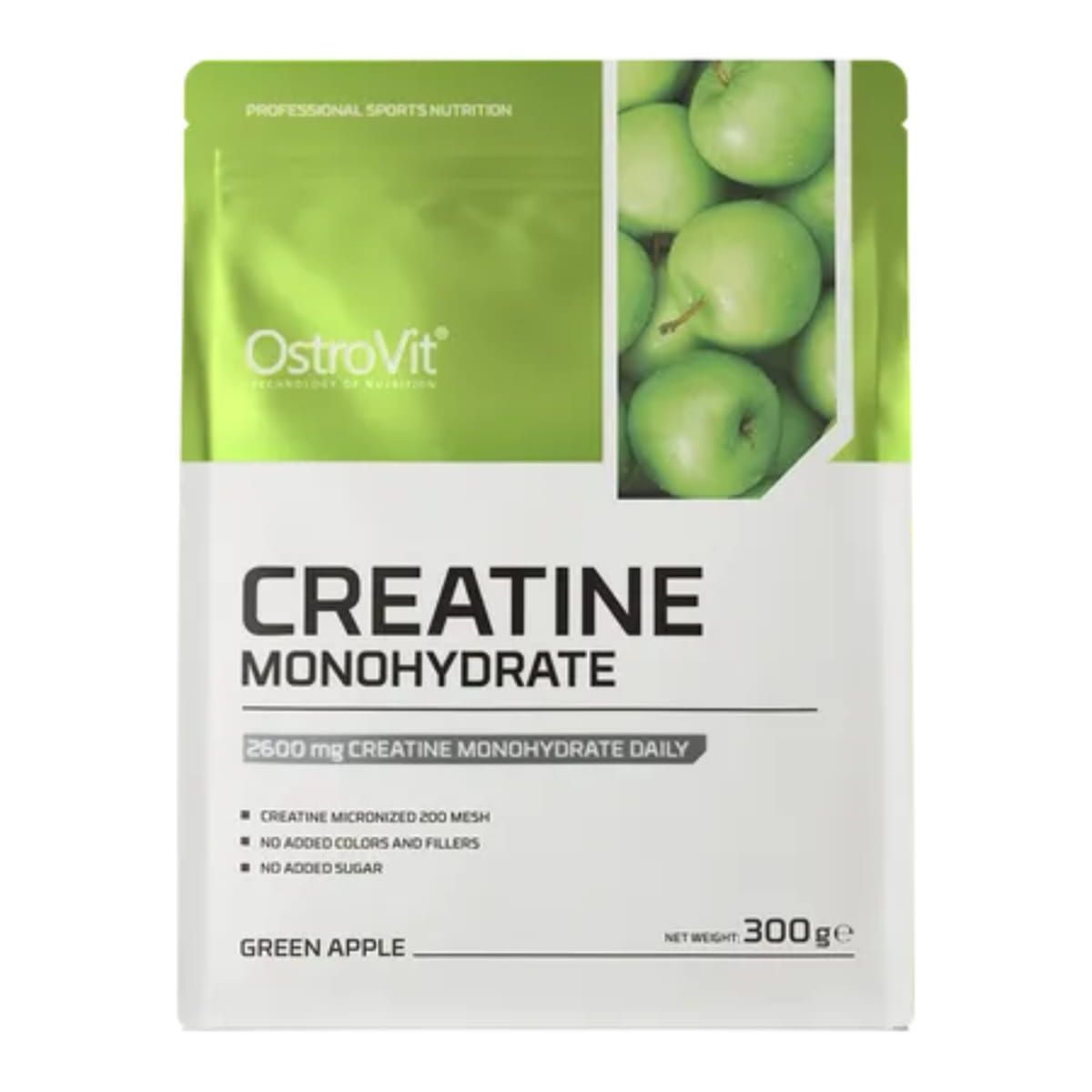 OSTROVIT - Creatina Monohidratada Ostrovit 300 Grs MANZANA VERDE