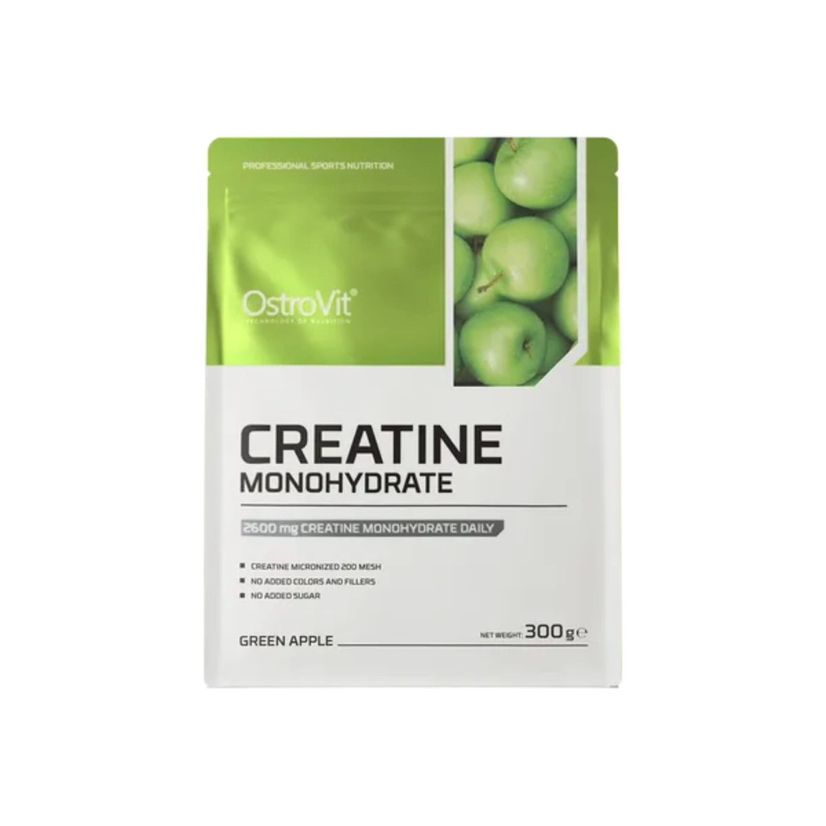 OSTROVIT - Creatina Monohidratada Ostrovit 300 Grs MANZANA VERDE