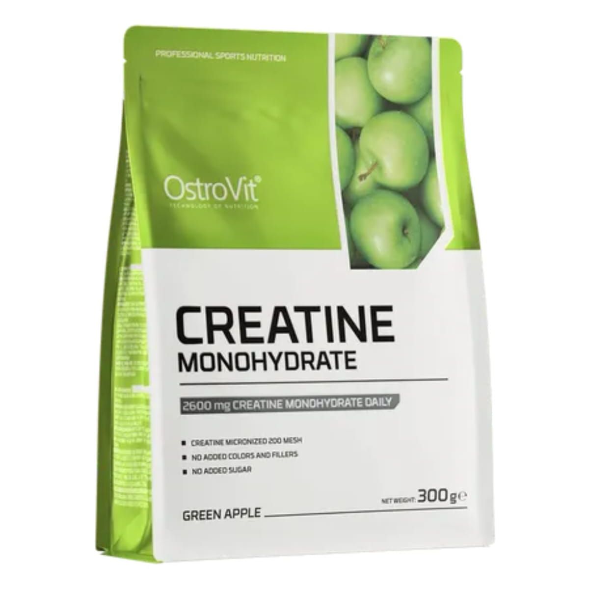 OSTROVIT - Creatina Monohidratada Ostrovit 300 Grs MANZANA VERDE