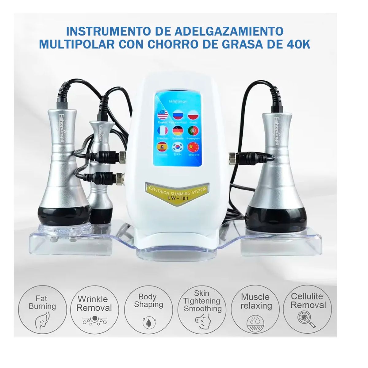 OFERTABKN - Maquina Cavitacion Radiofrecuencia 3 En 1 Ultrasonico 40k