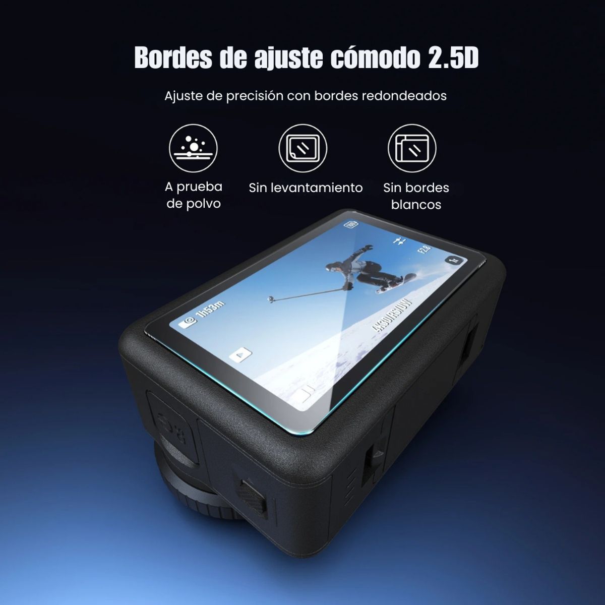 TELESIN - Láminas de Vidrio Templado para DJI Osmo Action 6 - Telesin