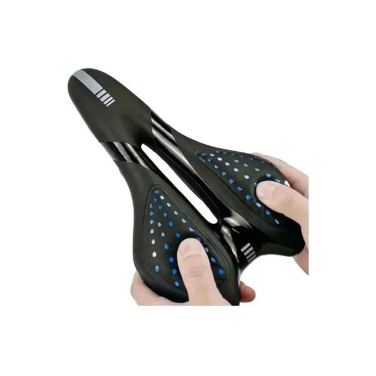 GENERICO - Sillín Bicicleta Deportivo  Asiento Gel Anti-prostático Azul