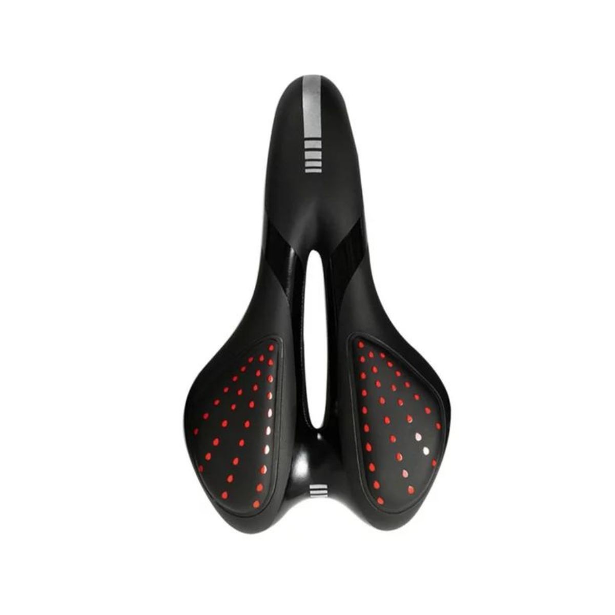 GENERICO - Sillín Bicicleta Deportivo  Asiento Gel Anti-prostático Rojo