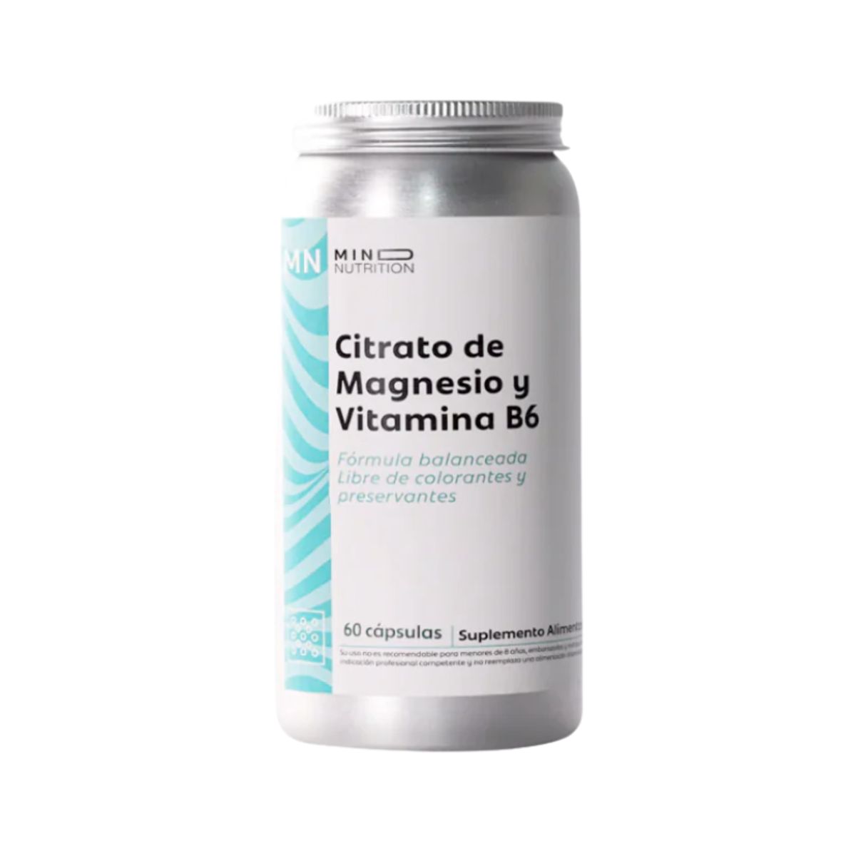 GENERICO - Citrato De Magnesio y Vitamina B6 60 Capsulas Mind Nutrition