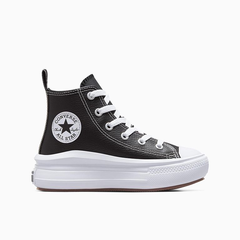 Zapatilla Chuck Taylor All S Move Cuero Niños Negro