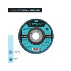 ENERGY - DISCO FLAP 4 1/2" METAL / ACERO INOX GR60 DFZ 1156