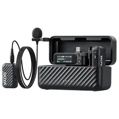 BOYA - Micrófono Inalámbrico Boyamic 2 para celular USBC iphone camaras Inteligencia artificial compatible