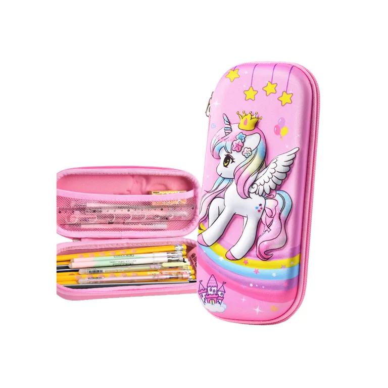 Estuche Escolar para lapices y Utiles Unicornio