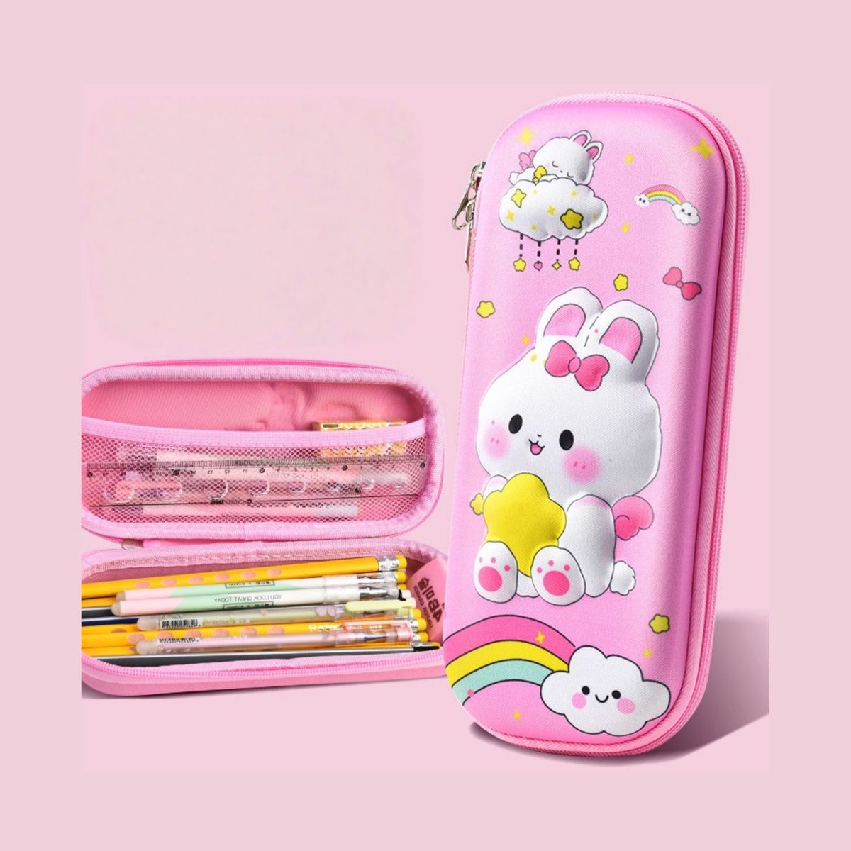 BABYLUNA - Estuche Escolar para lápices y Útiles Conejito