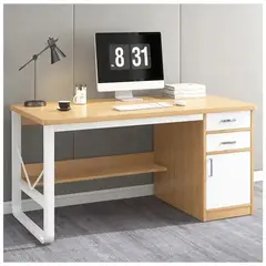 HOMER DESIGN - Escritorio Moderno Con Cajoneras 100x60x72cm Para Oficina