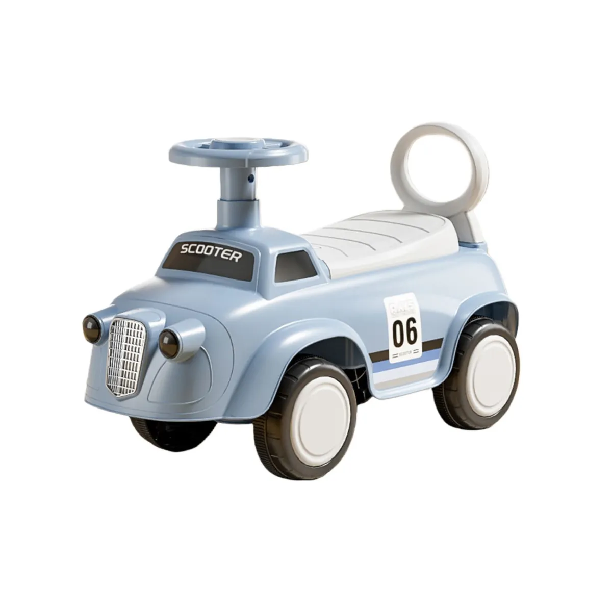 BABYLUNA - Andador Correpasillos Auto Infantil Con Música Azul