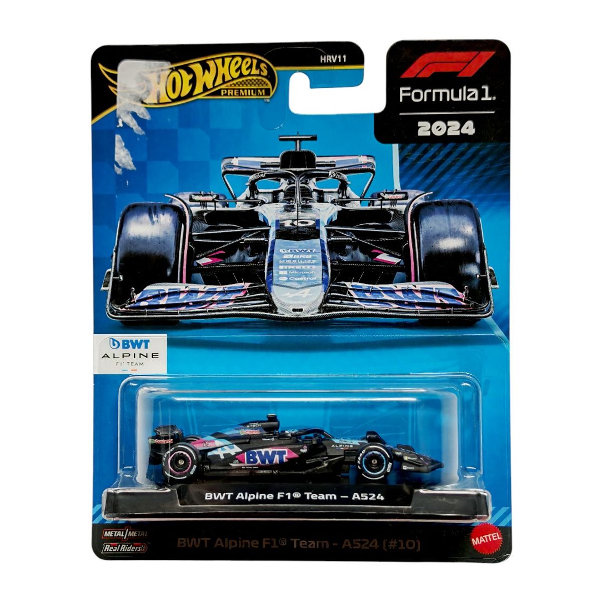 HOT WHEELS - Auto Formula 1 Alpine A524 2024 #10 Pierre Gasly HotWheels Premium 1:64