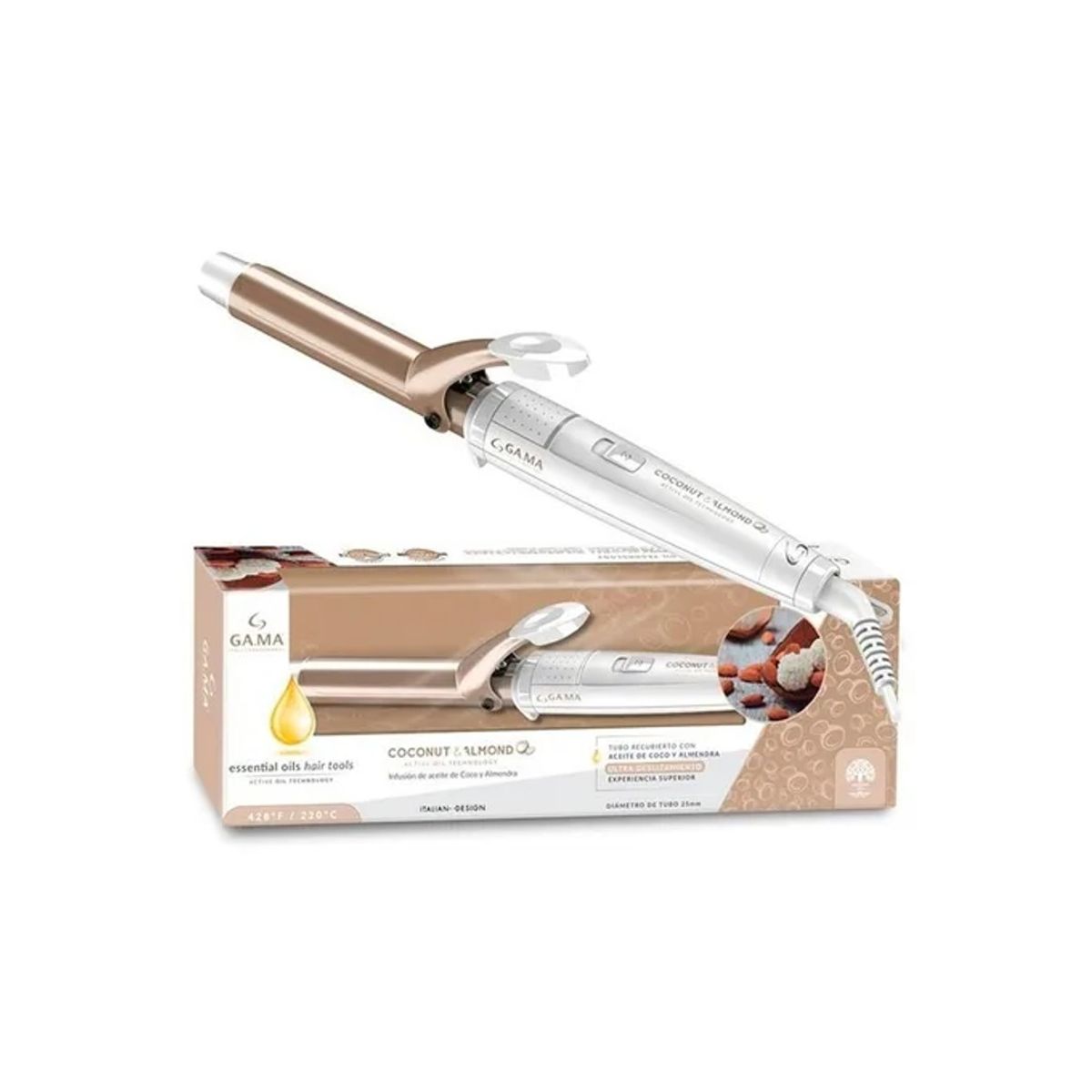 GAMA - ONDULADOR DE PELO COCONUT 25MM 1600W