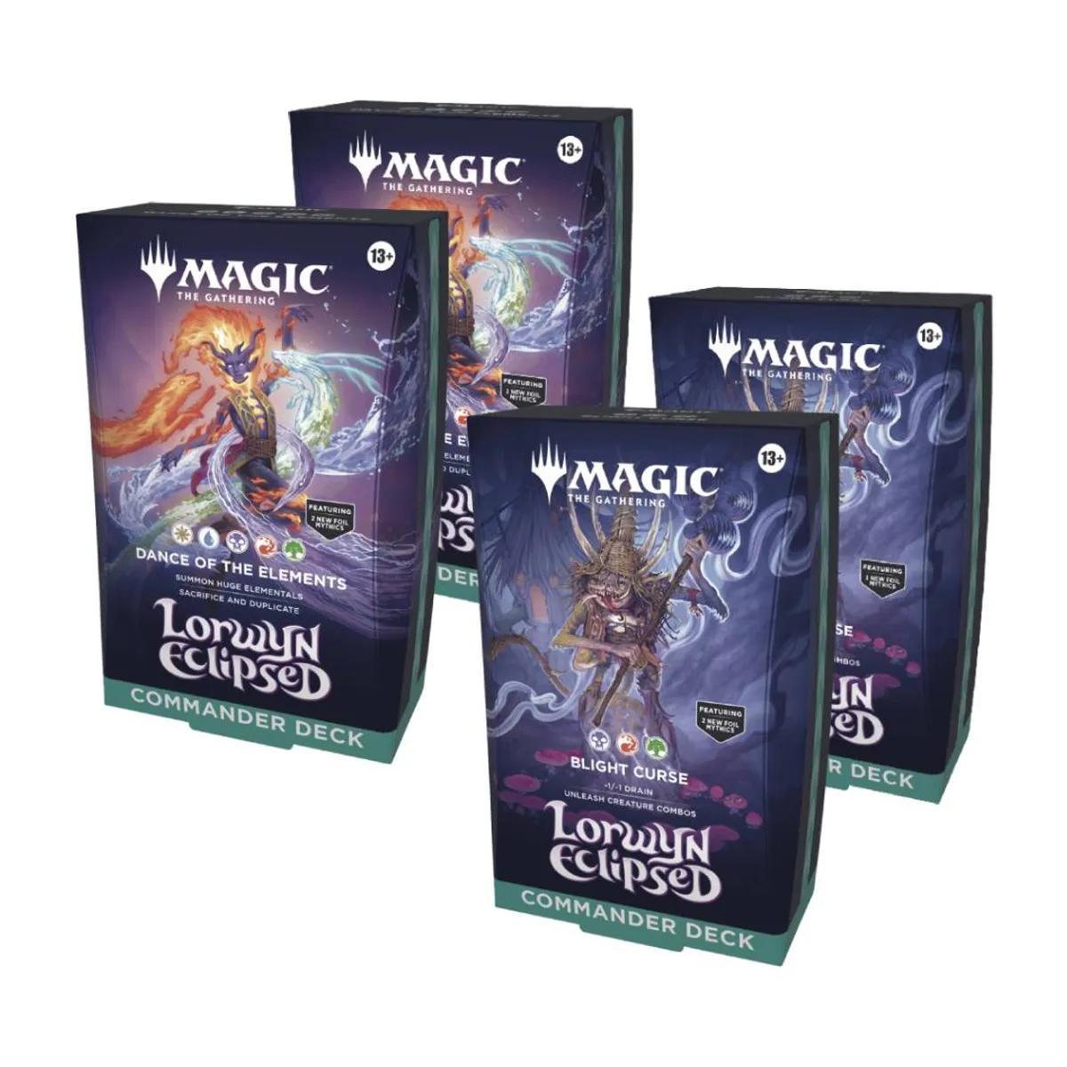 WIZARDS OF THE COAST - MTG: Lorwyn Eclipsed - Commander Deck X4 Deck