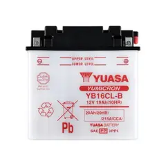 YUASA - Bateria para Moto YB16CL-B 19Ah 215CCA